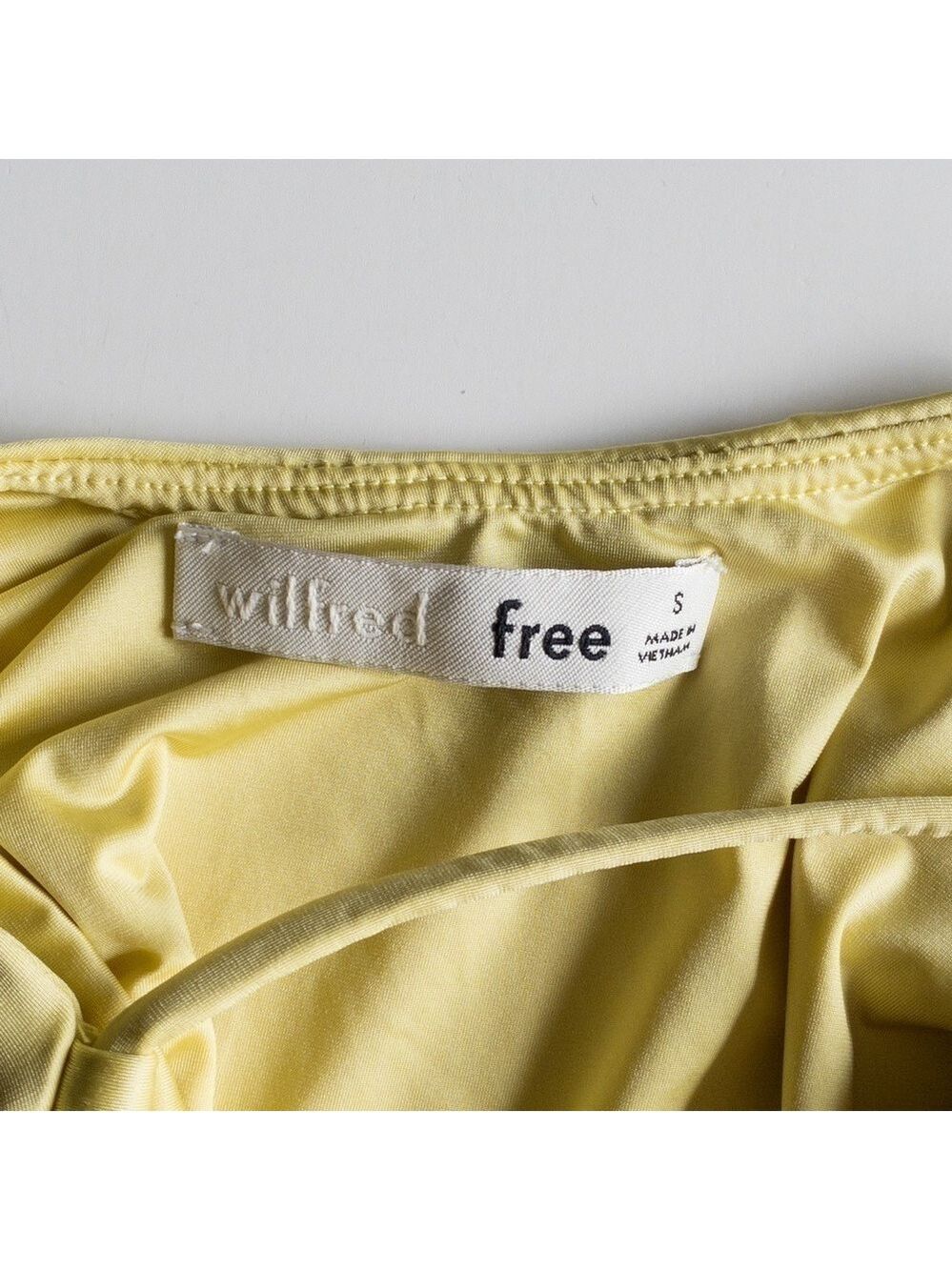 Wilfred Naidoo Criss bodysuit Spaghetti Strap Criss Cross Yellow Womens Small - Picture 10 of 16